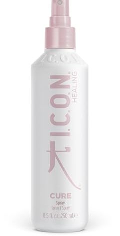 K I.C.O.N. I.C.O.N. Cure Replenishing Spray, Instant Detangling Treatment, Strengthens Dry & Damaged Hair, Conditions & Softens All Hair Types, 8.5 oz