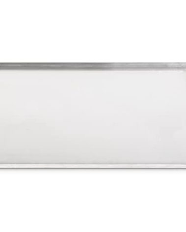 Pinnacle Systems 52.38" x 34.25" Metal Replacement Dog Crate Pan Chew Proof Crack Proof Pet Kennel Tray Central Dog Training Crate Pan Pet Supplies, Stainless Steel, 1" H