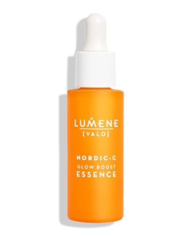 Lumene Nordic-C [Valo] Glow Boost Essence Serum for Face, Glow Up Vitamin C Serum with Hyaluronic Acid and Antioxidants, Enhancing Skin Hydration, 1 fl oz