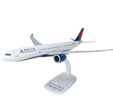 Flight Miniatures Delta (07-Cur) A330-900neo 1:200 Scale - Plastic Snap-Fit Model Airplane - Collectible Replica of Delta Airlines Aircraft - Part# AAB-33090H-001
