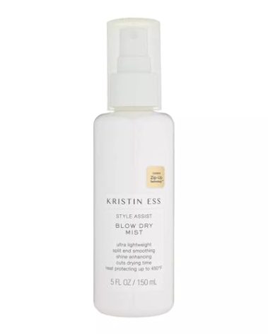 Kristin Ess Hydrating Heat Protection Spray for Hair - Blow Dry Frizz Control + Shine Enhancing -Anti Humidity Thermal Heat Protectant Spray - Repair + Protect Hair Up to 450 Degrees - Pear Fragrance