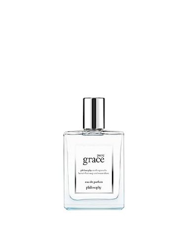 philosophy pure grace eau de parfum - crisp & clean women's perfume - with notes of water lily, leafy greens & musk - long lasting fragrance - 2 fl oz