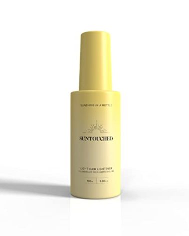 Suntouched Beach Blonde Hair Lightener - Citrus & Chamomile Highlighting Spray for Vegan Highlights, Cruelty, Paraben, Ammonia & Bleach-Free, 3.38 FL Oz
