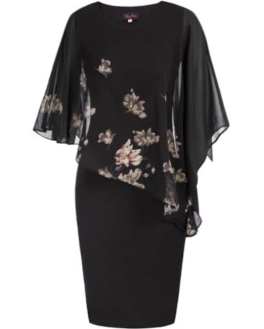 Hanna Nikole Women's Bodycon Pencil Dress Slim Fit Crew Neck Office Work Cocktail Sheath Dresses XL