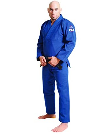 FUJI All-Around Brazilian Style Jiu Jitsu Uniform, Blue, Size A4