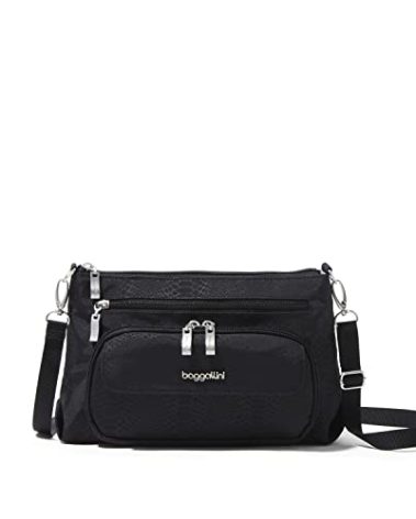 Baggallini Women's Original Everyday Bag, Black Python, One Size US