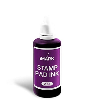 iMARK Premium Refill Ink for Self-Inking Stamps, Daters and Stamp Pads (2 oz, Purple)
