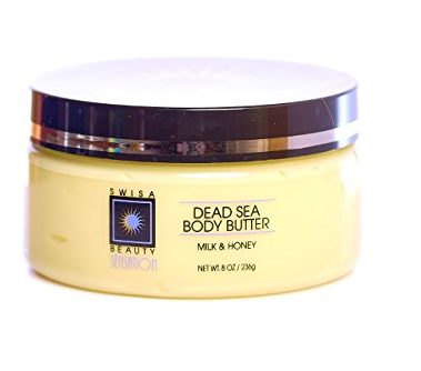 Swisa Beauty Dead Sea Body Butter Milk and Honey - Thick and Creamy Skin Softener Leaves The Skin Silky Smooth and Refreshed.