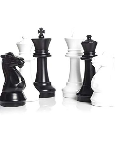 MegaChess Giant Chess Set Game with 16" Tall King - A Large Chess Set Yard Game for Families Looking for Outdoor Jumbo Games - 32 Large Pieces Made from Durable HDPE (Board Not Included)
