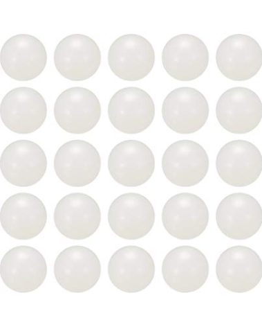 uxcell 1/2-inch PA Nylon Solid Plastic Balls, Precision Bearing Ball 25pcs