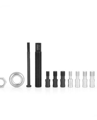 OEMTOOLS 27144 Harmonic Balancer Installer Tool, Mechanic Tools, Color-Coded Adjustable Sleeves, 9 Count Thread Adapter Kit, Sturdy Plastic Case