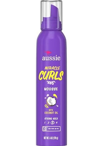 Aussie Aussie Miracle Curls Styling Mousse With Coconut & Australian Jojoba Oil 6.0 Ounce, 6 Ounces