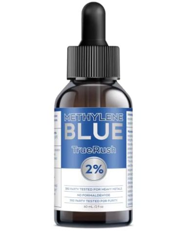 Methylene Blue 2% Ultra-Pure Liquid Drops | USP-Grade Pharmaceutical-Grade Formula | Alcohol-Free & Formaldehyde-Free | 60mL Bottle | Third-Party Tested for Purity