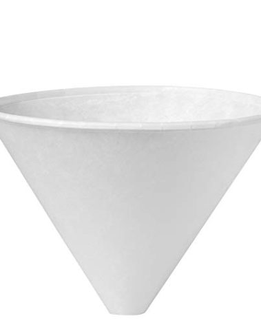SOLO 6SRX-2050 Bare Eco-Forward Treated Paper Funnel Cup, Medical Specialty, 6 oz. Capacity, 4" x 2.9", White (Case of 2,500)
