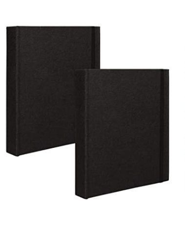 Cherrich Mini Photo Album for Fujifilm Instax Mini Polaroid Snap, Pack of 2 Linen Picture Book 2x3, Each Small Album Holds 208 Photos Black