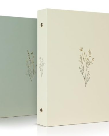 Aesthetic 6 Ring A5 Binder Set of 2 - The Perfect Small 0.75 Inch Planner Binder for Journaling or Collections - Refillable Notebook Holder with Pocket