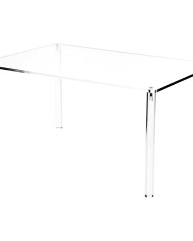 Plymor Clear Acrylic Rectangular 4-Leg Display Riser, 8" H x 16" W x 10" D