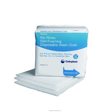 Bedside-Care EasiCleanse Bath Wipe or Washcloth 7-9/10 x 7-9/10" 7055, 1 Pack 30 Wipes