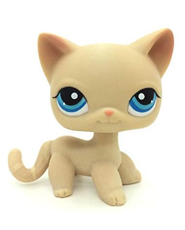 CFCLLBR Rare #228 Mini Pet Toys Beige Short Hair Cat Kitty Animal Figure