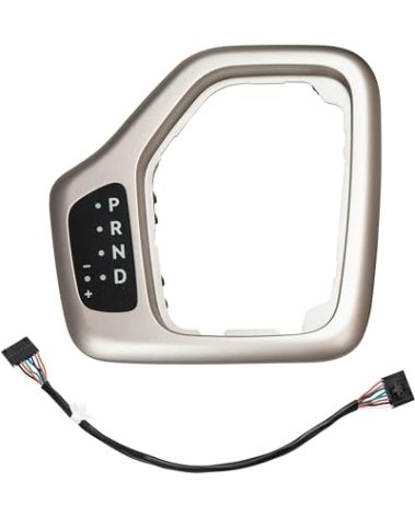 Seekdesi Upgrade Transmission Shifter Bezel with Harness Fit for 2014-2018 Jeep Cherokee Replace 5YD27LS5AA 68413957AA 601-401 (Gold)