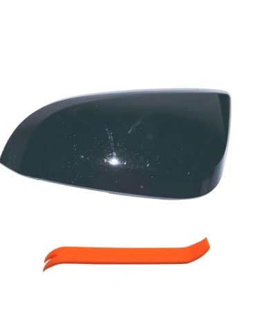 LAUBDGIE Passenger Right Side Mirror Cover Cap Compatible with Toyota RAV4 2013-2018 XLE/SE/LTD, RAV4 HV 2016, 4RUNNER 2013-2023 - Without Side Camera Models, Glossy Black