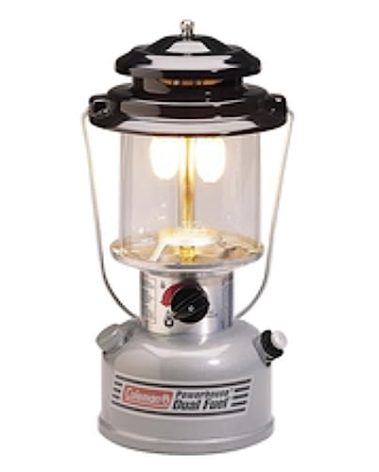 Coleman Powerhouse Dual Fuel Lantern Shines up to 800 Lumens 2-Mantle Lantern Uses Liquid Fuel or Gasoline with Adjustable Brightness Carry Handle Mantles & Funnel Included
