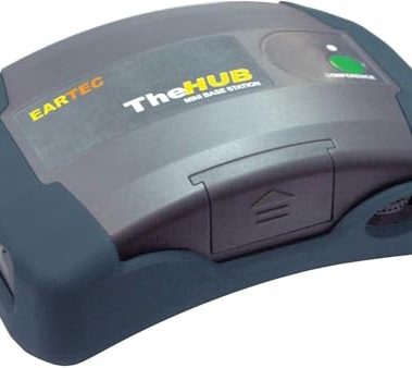 Eartec HUB Full Duplex Transceiver Base Station for UltraLITE Wireless System - Battery Operated 2 Way Radio License-Free, Up To 400m Operating Range