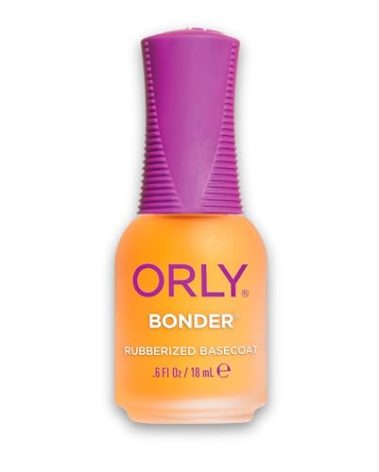 Orly Bonder | Nail Polish Base Coat | Rubberized Basecoat for Long-Lasting Manicures & Pedicures | Non-Toxic | 0.6 fl oz