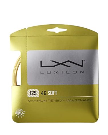Luxilon 4G Soft 125 Tennis String - Set, Gold