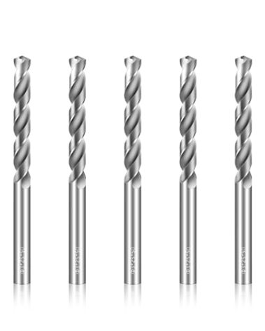 3mm Drill Bits Solid Carbide Drill Bits, Metric Drill Bit Set, Tungsten Carbide Drill Bit Set for Stainless Steel Hardened Steel Cast Iron Alloy Copper, 5 Pcs
