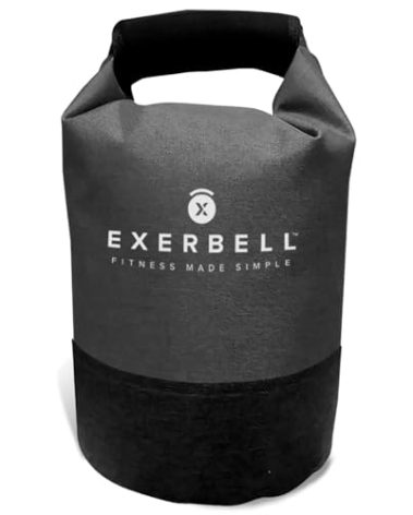 Exerbell Foldable & adjustable kettlebell 2-14 kg (Grey) – water- and sandbag kettlebell – Versatile Sandbag Training & Weight Bag – Premium Strength Training Equipment