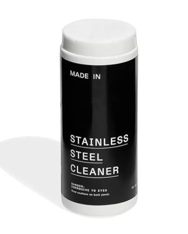 Made In Cookware - Stainless Steel Cleaner - Environmentally Safe Stainless Steel Cleaner for Polishing and Cleaning Pots and Pans - Crafted in USA - 12oz Powder