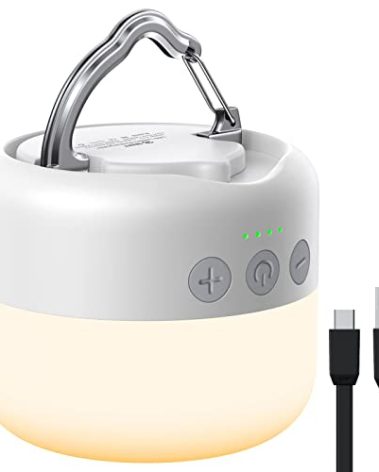 ZMNT LED Camping Lantern Rechargeable 1000LM, Up to 300H Running Time Camping Tent Light, 6700mAh Emergency Light for Hurricane, Power Outages, Home, Hiking, Water-Resistant