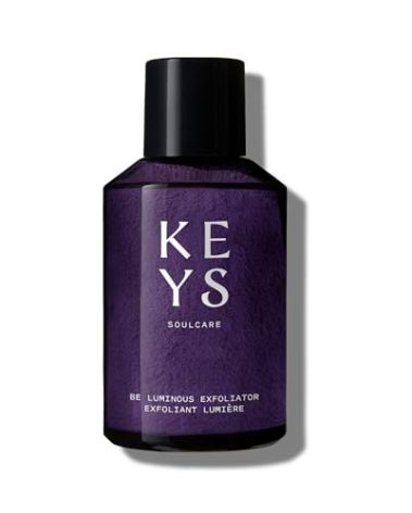 Keys Soulcare Be Luminous Exfoliating Powder, Gentle Foaming Exfoliator Buffs Away Dull Skin with Oats & Lactic Acid, Vegan, Cruelty-Free, 2.29 Oz