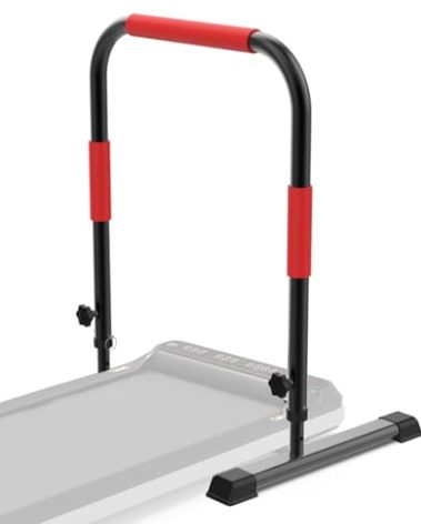 Adjustable Walking Pad Handle only, 19.7 inch Wide, 38 inch Max Height, Red