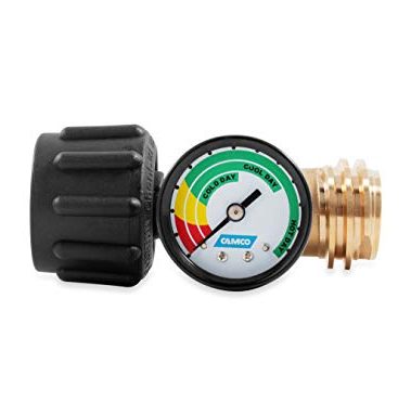Camco RV Propane Gauge and Leak Detector | Features Type 1 Connection for RVing, Boating, Gas Grills and More (59023)