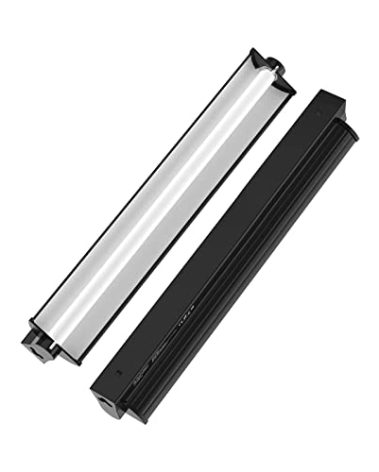 SORWATEE 24W-T5-HO-UVB-Lighting-Combo-Kit, 22" Reptile Light Fixture Terrarium Hood with Desert 10.0 UVB T5 Lamp Bulb and Detachable Curved Reflector for Reptile Terrarium Tortoise Habitat