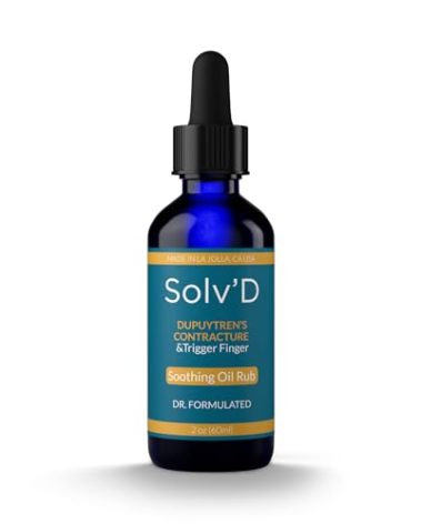 SOLV'D – Natural Relief for Dupuytren’s Contracture | A Powerful Blend of Mixed Tocopherols, Rose HIPS, and DMSO, Reduces Scarring and restores Flexibility. Also for Gamer’s Thumb & Trigger Finger!