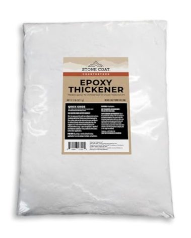 Stone Coat Countertops Epoxy Thickener (0.5 lb) Thickening Agent for Vertical, Sloped, and 3D Epoxy Projects, Boosts Bond Strength for MDF, Plywood, and Seaming, Non-Hazardous and Made in the USA