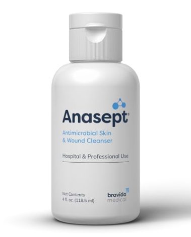Anasept Antimicrobial Skin and Wound Cleanser, 4 oz Bottle with Dispensing Cap
