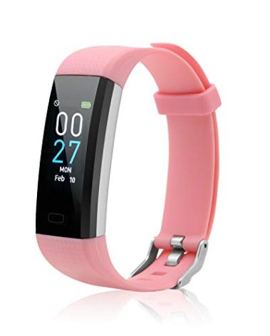 Fitness Tracker with Heart Rate Activity Tracker Sleep Monitor, Smart Watch Health Tracker IP68 Pedometer Step Counter for Man Women(Pink)