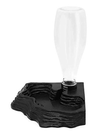 SLSON Reptile Water Feeder Automatic Water Dispenser Waterer 13.5Oz Feeding Accessories for Turtle Bearded Dragons Lizards Geckos for Terrarium Tank