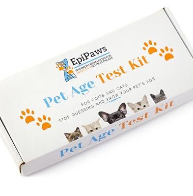 EpiPaws Pet Age Test for Dogs & Cats - Includes Wellness Insights for Your Pet’s Life Stage - at Home Epigenetic Biomarker Testing Kit, Great for Rescued Pets