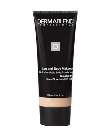 Dermablend Leg and Body Makeup Foundation with SPF 25, 10N Fair Ivory, 3.4 Fl. Oz.
