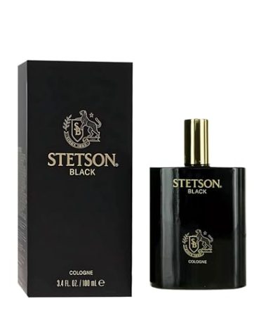 Stetson Black Cologne for Men Spray 3.4 Ounces