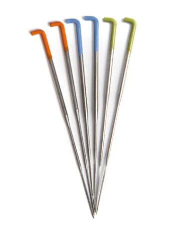 Sample Set | Precision Wool Felting Needles | 36 Gauge Star, 38 Gauge Star, 40 Gauge Spiral - Pack of 2 Each Size | Made in Germany by Groz-Beckert | High Carbon Steel | Needle Felting Tools