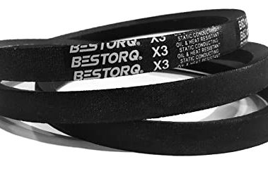 BESTORQ B78 or 5L810 Rubber V-Belt, Wrapped, Black, 81" Length x 0.66" Width x 0.44" Height