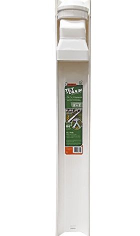 Frost King GWS3W Tilt and Drain Downspout Extender, 6 ft, White