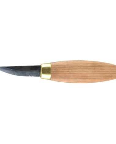 FLEXCUT Wood Carving Knives | Stub Sloyd Knife | 2-1/2 Blade Length | 1095 High Carbon Steel No Flex Blade with Extended Tang | Ergonomic Cherry Hardwood Handle | KN53 | Made in the U.S.A.