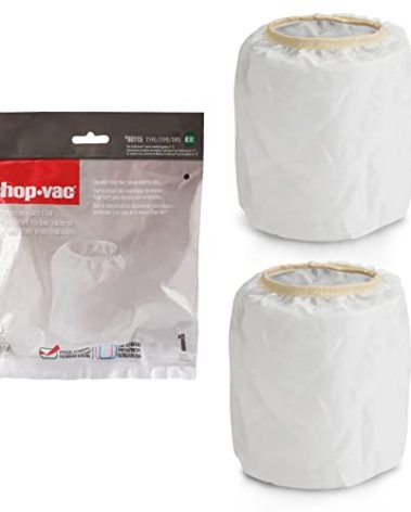 Shop-Vac 90115 Dacron Cloth Filter Replacements for Most Shop-Vac Wet/Dry Vacuum Cleaners 5 Gallon and Above, 9011500, 2 Pack